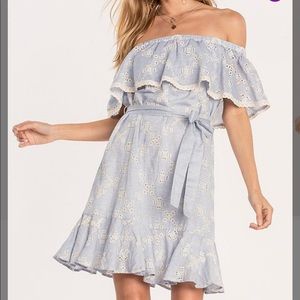 Miss Me off the shoulder dress